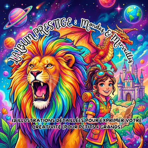 Mondi & Meraviglie (Ebook da Colorare da Stampare)